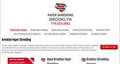 Desktop Screenshot of brooklynpapershredding.com