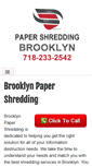 Mobile Screenshot of brooklynpapershredding.com